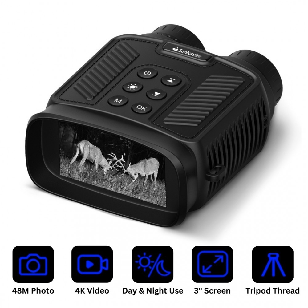 Custom Printed Infrared Night Vision Binoculars with 4K Video and 8x Digital Zoom Custom Printed Infrared Night Vision Binoculars with 4K Video and 8x Digital Zoom