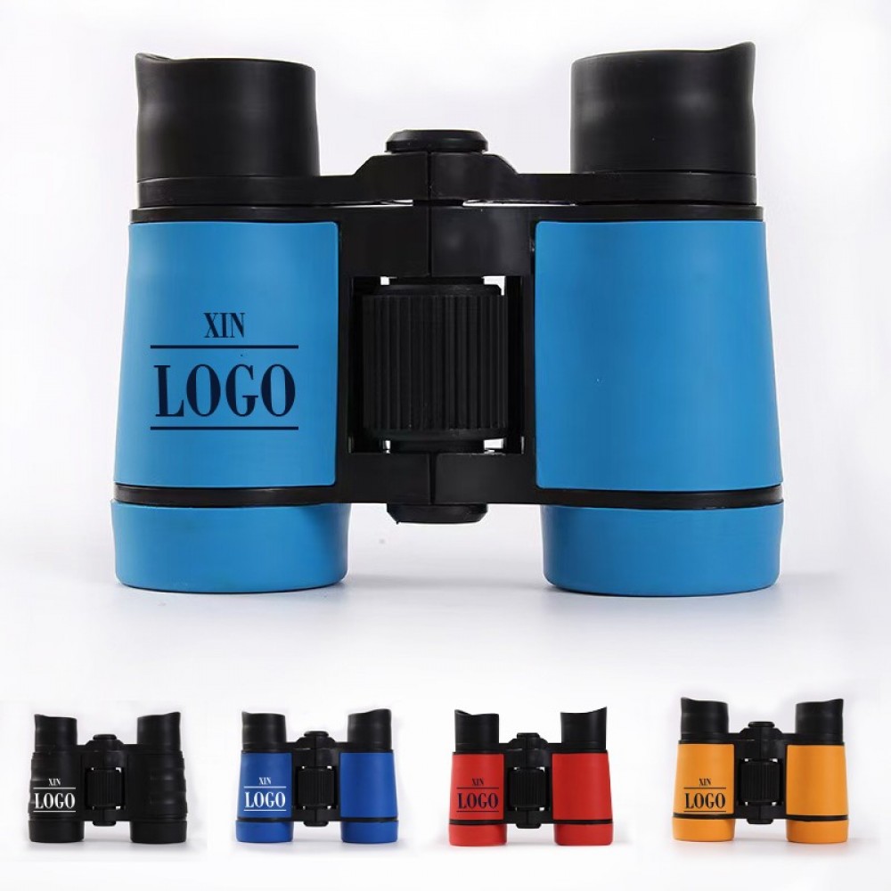 Logo Branded Adjustable Rubber Mini Children Binocular Logo Branded Adjustable Rubber Mini Children Binocular