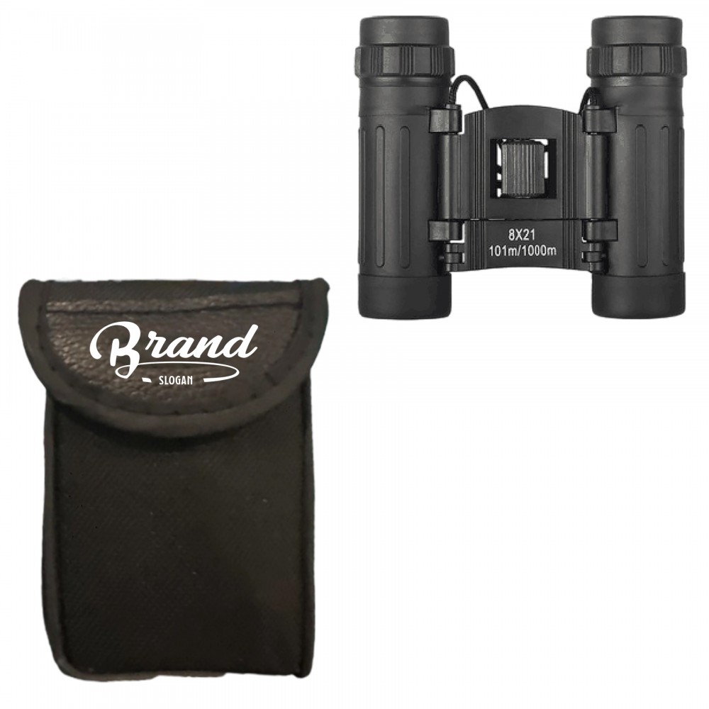 Mini Folding Hunting Fishing Binoculars with Bag Custom Printed
