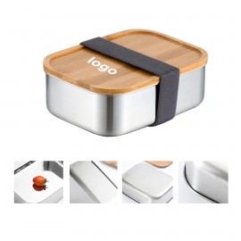 Personalized Bamboo Stainless Steel Lunch Box  Personalized Bamboo Stainless Steel Lunch Box