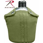 Aluminum 1 Wt. Canteen w/Cover Custom Branded