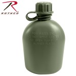 Custom Imprinted Genuine G.I. 3 Piece 1 Qt. Olive Drab Plastic Canteen