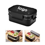 2 Layer Lunch Box with Logo