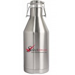 Custom Imprinted 64oz Double Wall Vacuum Insulated Stainless Steel Beer Growler