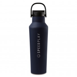 CORKCICLE Sport Canteen Soft Touch- 20 Oz. - Midnight Navy with Logo  CORKCICLE Sport Canteen Soft Touch- 20 Oz. - Midnight Navy with Logo