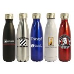 16 Oz. Double Wall Stainless Steel Vacuum Insulated Bottle with Logo
