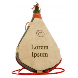 1 L Leather Straight Bota Bag with Logo