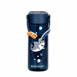 Elemental 18oz Splash Charm Bottle with Drinking Spout and Straw with Logo  Elemental 18oz Splash Charm Bottle with Drinking Spout and Straw with Logo