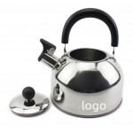 Promotional Whistling Stovetop Tea Kettle Food Grade Stainless Steel Hot Water Fast to Boil with Black Handle 2.