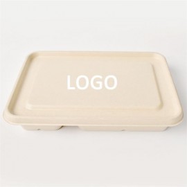 Custom Eco-Friendly Sugar Cane Takeout Container - 5 Compartments