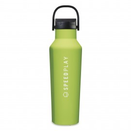 CORKCICLE Sport Canteen Soft Touch- 20 Oz. - Citron with Logo  CORKCICLE Sport Canteen Soft Touch- 20 Oz. - Citron with Logo
