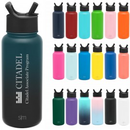 Logo Branded Simple Modern Summit Water Bottle With Straw Lid - 32Oz