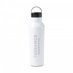 CORKCICLE Sport Canteen - 20 Oz. - White with Logo