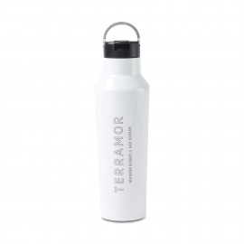 CORKCICLE Sport Canteen - 20 Oz. - White with Logo
