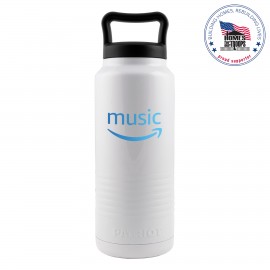 Logo Printed Patriot 36oz White Bottle