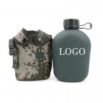 34 Oz Portable Aluminum Canteen with Reinforced Nylon Cover and Belt with Logo