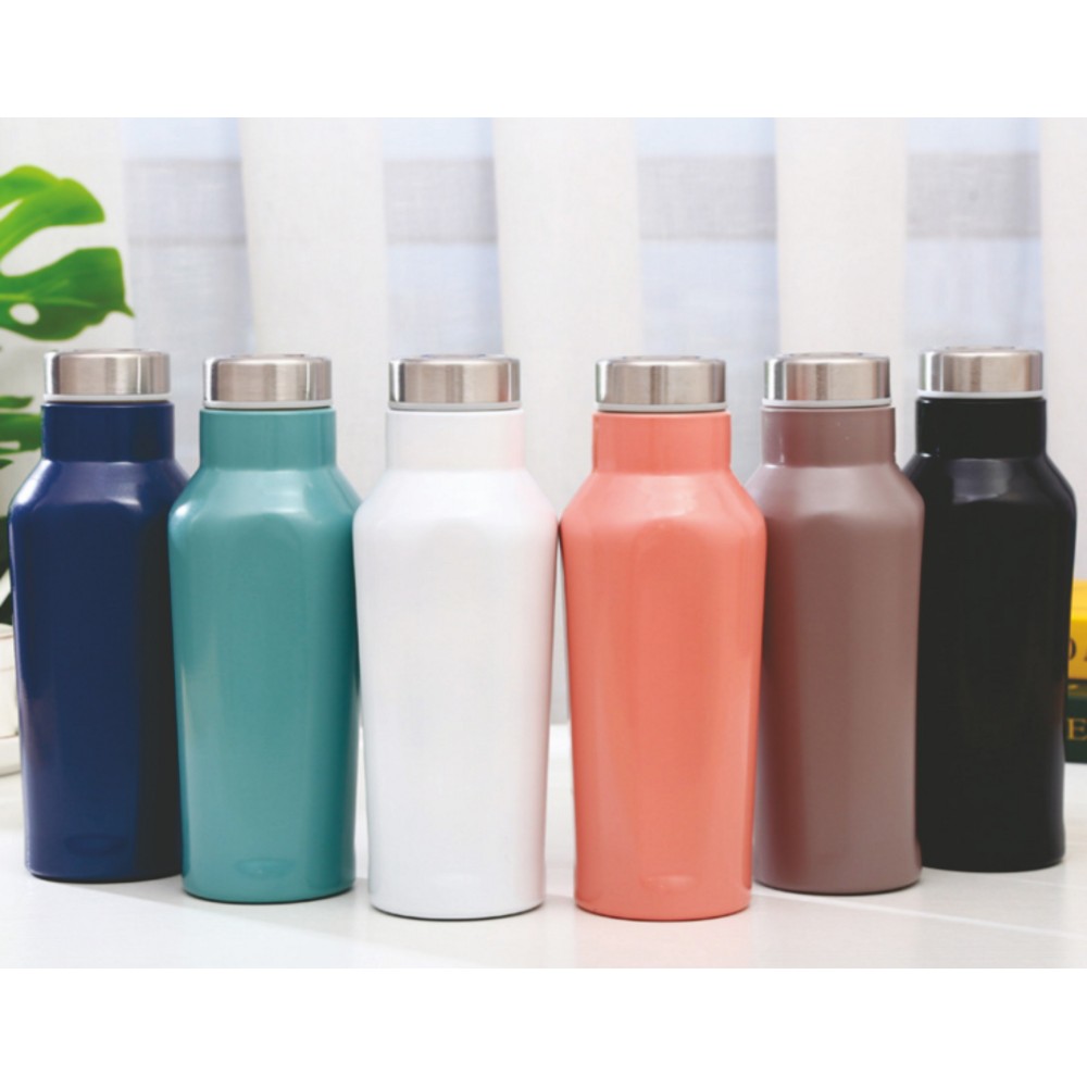 Custom Double Walled Indented Stainless Steel Water Bottle
