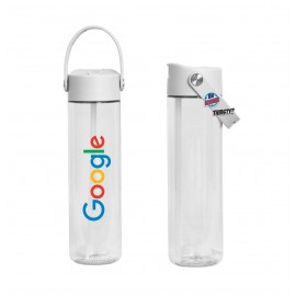 Customized Elemental 26oz Splash Tritan Charm Bottle with Drinking Spout and Straw  Customized Elemental 26oz Splash Tritan Charm Bottle with Drinking Spout and Straw