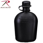 Custom Branded G.I. Black 1 Quart Plastic Canteen