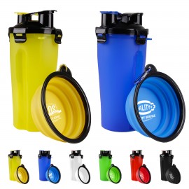 A Dual-Purpose Pet Cup For Drinking Water And Feeding with Logo