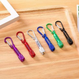 Mini Flash Light With Carabiner with Logo