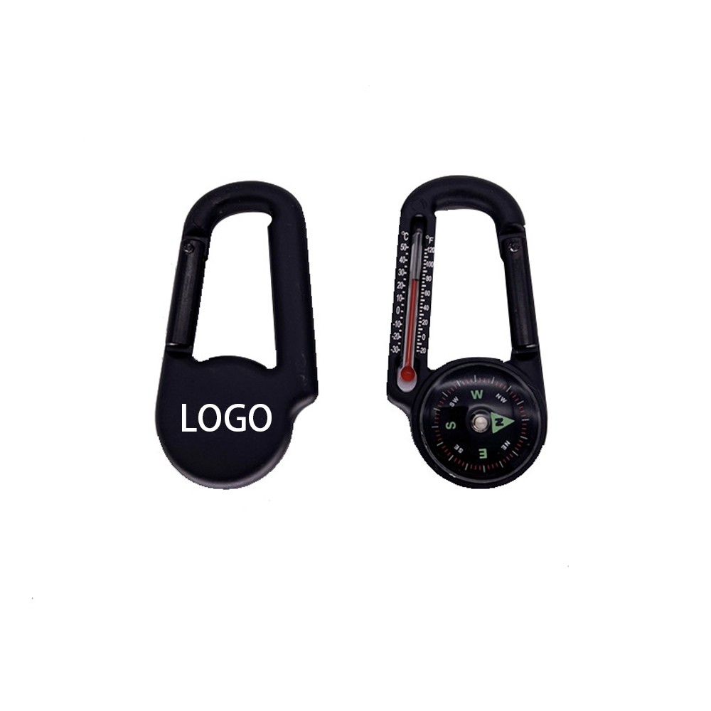 Customized Climbing Carabiner with Compass and Thermometer
