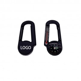 Customized Climbing Carabiner with Compass and Thermometer