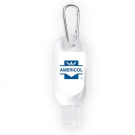 1 Oz. Hand Sanitizer w/Carabiner with Logo  1 Oz. Hand Sanitizer w/Carabiner with Logo