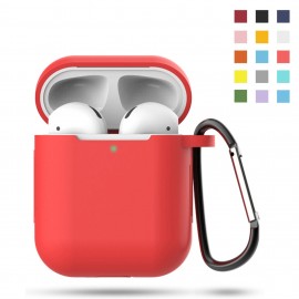 Silicone Earbud Case with Keychain Clip with Logo  Silicone Earbud Case with Keychain Clip with Logo