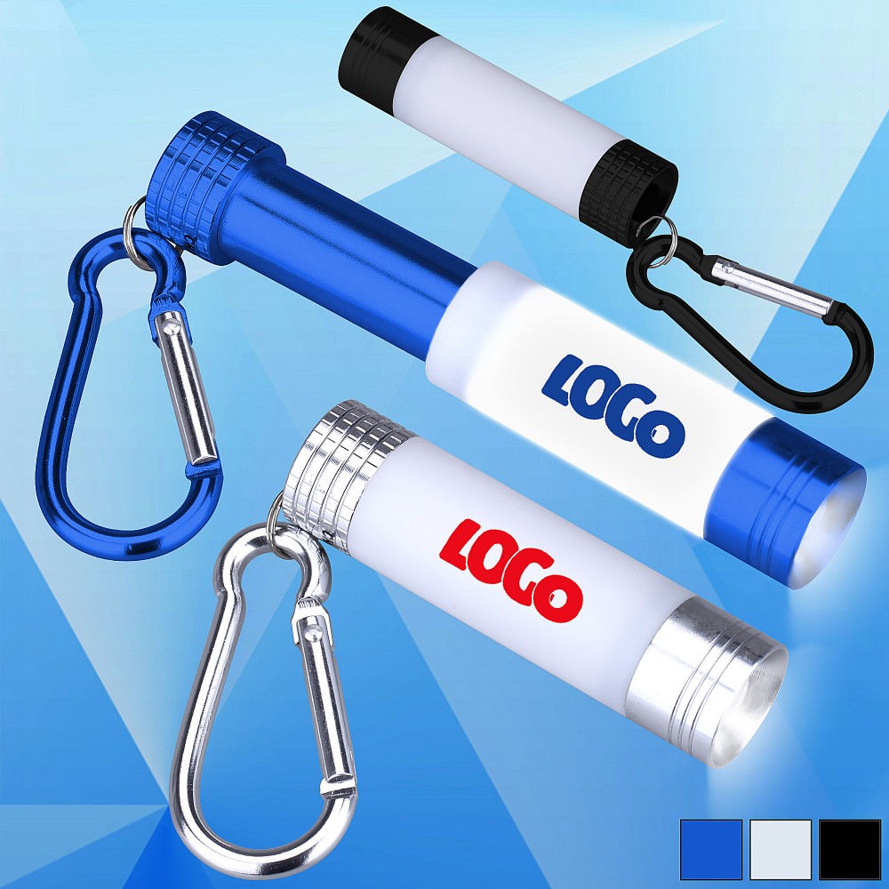 Be Seen Expandable LED Light w/ Carabiner with Logo