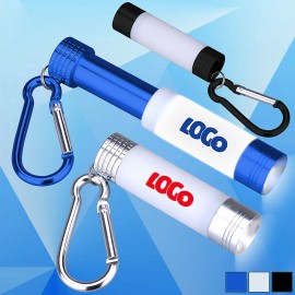 Be Seen Expandable LED Light w/ Carabiner with Logo  Be Seen Expandable LED Light w/ Carabiner with Logo