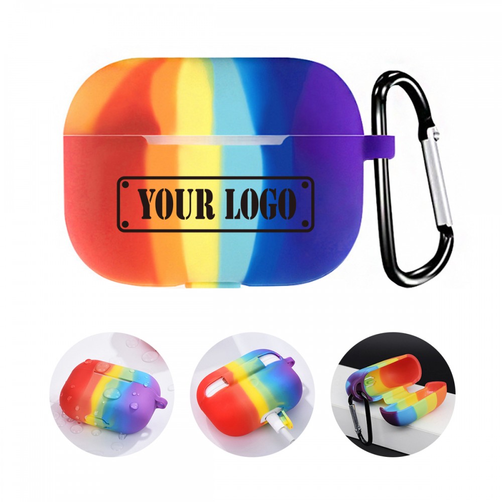 Promotional Rainbow Silicone Skin Cover For Earphone Pro