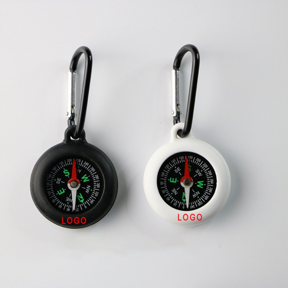 Custom Silicone Compass with Carabiner