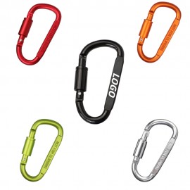 Logo Branded 3" Thickened Design Aluminum Carabiner
