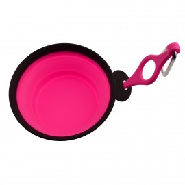 Big Collapsible TPE Pet Bowl with Hanger and Carabiners with Logo  Big Collapsible TPE Pet Bowl with Hanger and Carabiners with Logo