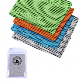 Breathable Sports Towel w/ Carabiner Packaging with Logo  Breathable Sports Towel w/ Carabiner Packaging with Logo