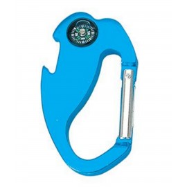 Carabiner w/Bottle Opener and Compass with Logo  Carabiner w/Bottle Opener and Compass with Logo
