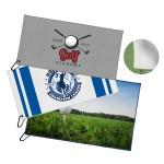 Free Shipping Full Color Seude Microfiber Golf Towel with Logo