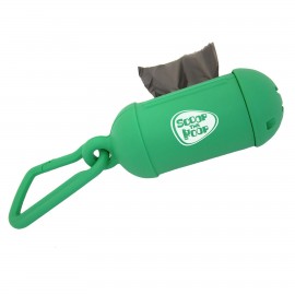 Logo Branded Pet Bag Dispenser w/ Carabiner Clip - 1 Color Imprint  Logo Branded Pet Bag Dispenser w/ Carabiner Clip - 1 Color Imprint