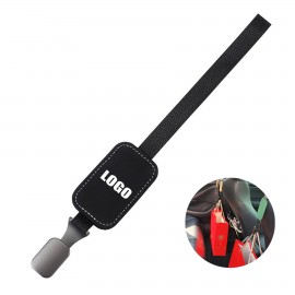 Faux Leather Car Seat Hook with Logo