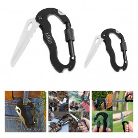 Customized Stainless Steel 5-in-1 Carabiner Knife