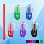 Logo Branded Silicone Straw w/Carabiner