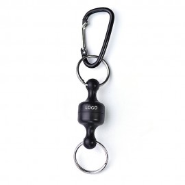 Logo Branded Strong Magnet Split Rings Carabiner