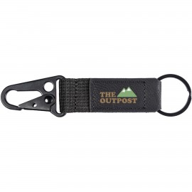 Promotional Full Color Saratoga Strap Carabiner Keychain