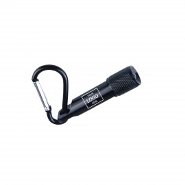 Mini Flashlight With Carabiner with Logo  Mini Flashlight With Carabiner with Logo