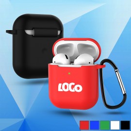 Custom Silicone Earbud Case with Carabiner  Custom Silicone Earbud Case with Carabiner