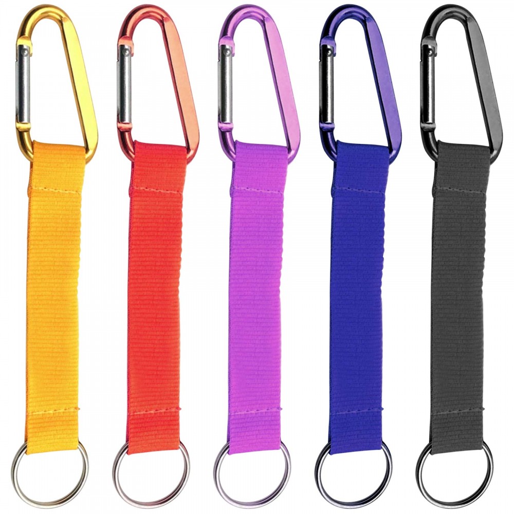 Carabiner Clip w/Strap with Logo