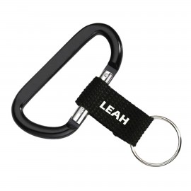 Logo Branded Carabiner with Strap