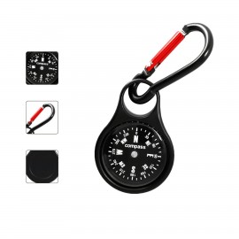 Mini Survival Compass With Carabiner with Logo