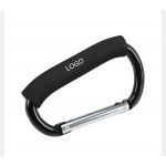 Large D-Shaped Carabiner Clip w/Comfort Grip with Logo